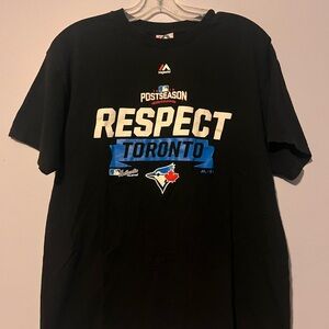Majestic Black Toronto Blue Jays 2018 postseason T-Shirt